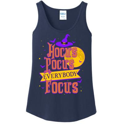 Funny Halloween Teacher Everybody Focus Ladies Essential Tank