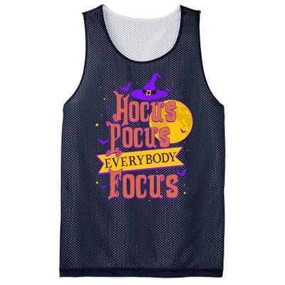 Funny Halloween Teacher Everybody Focus Mesh Reversible Basketball Jersey Tank