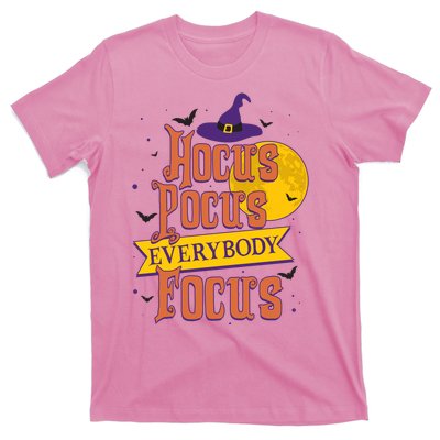 Funny Halloween Teacher Everybody Focus T-Shirt