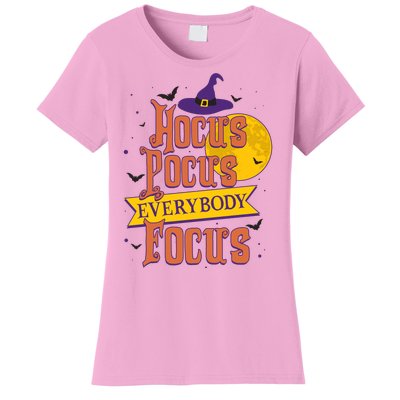 Funny Halloween Teacher Everybody Focus Women's T-Shirt