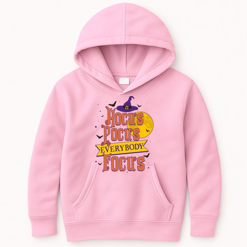 Funny Halloween Teacher Everybody Focus Kids Hoodie