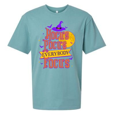 Funny Halloween Teacher Everybody Focus Sueded Cloud Jersey T-Shirt