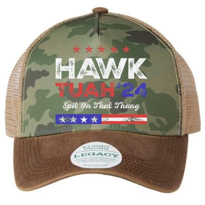 Funny Hawk Tuah 24 Spit On That Thang Legacy Tie Dye Trucker Hat