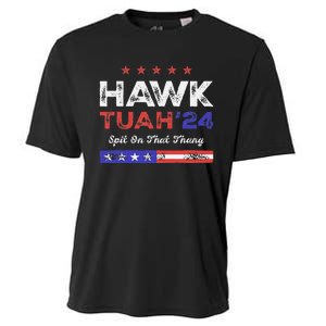 Funny Hawk Tuah 24 Spit On That Thang Cooling Performance Crew T-Shirt