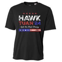 Funny Hawk Tuah 24 Spit On That Thang Cooling Performance Crew T-Shirt