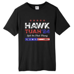 Funny Hawk Tuah 24 Spit On That Thang Tall Fusion ChromaSoft Performance T-Shirt