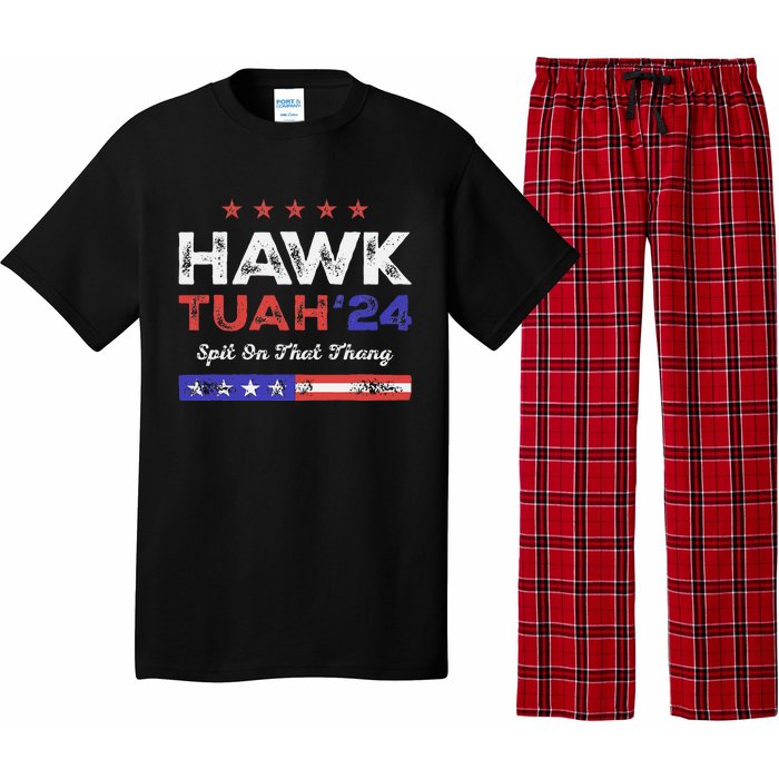 Funny Hawk Tuah 24 Spit On That Thang Pajama Set