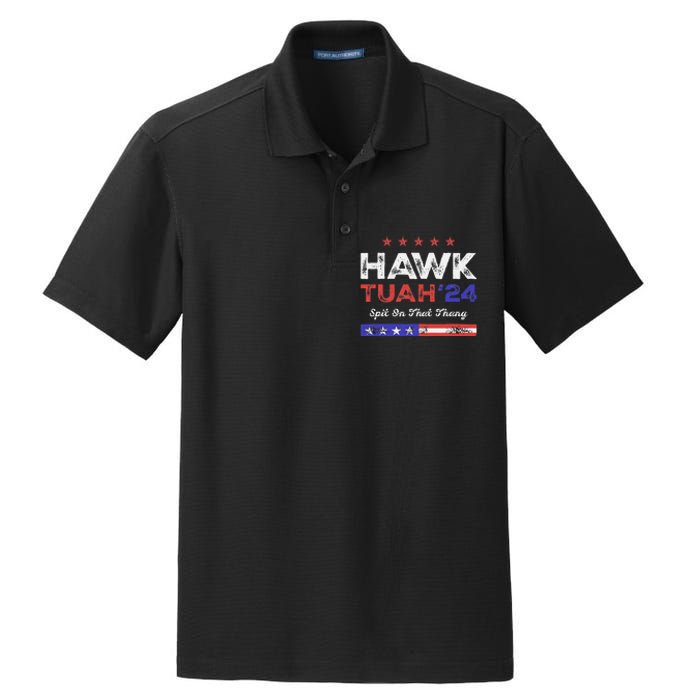 Funny Hawk Tuah 24 Spit On That Thang Dry Zone Grid Polo