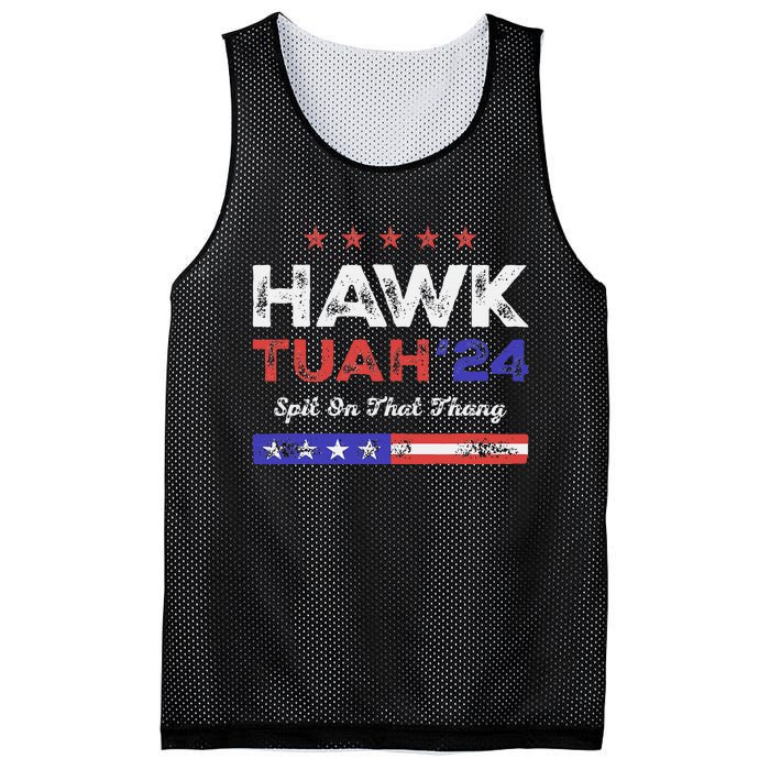 Funny Hawk Tuah 24 Spit On That Thang Mesh Reversible Basketball Jersey Tank