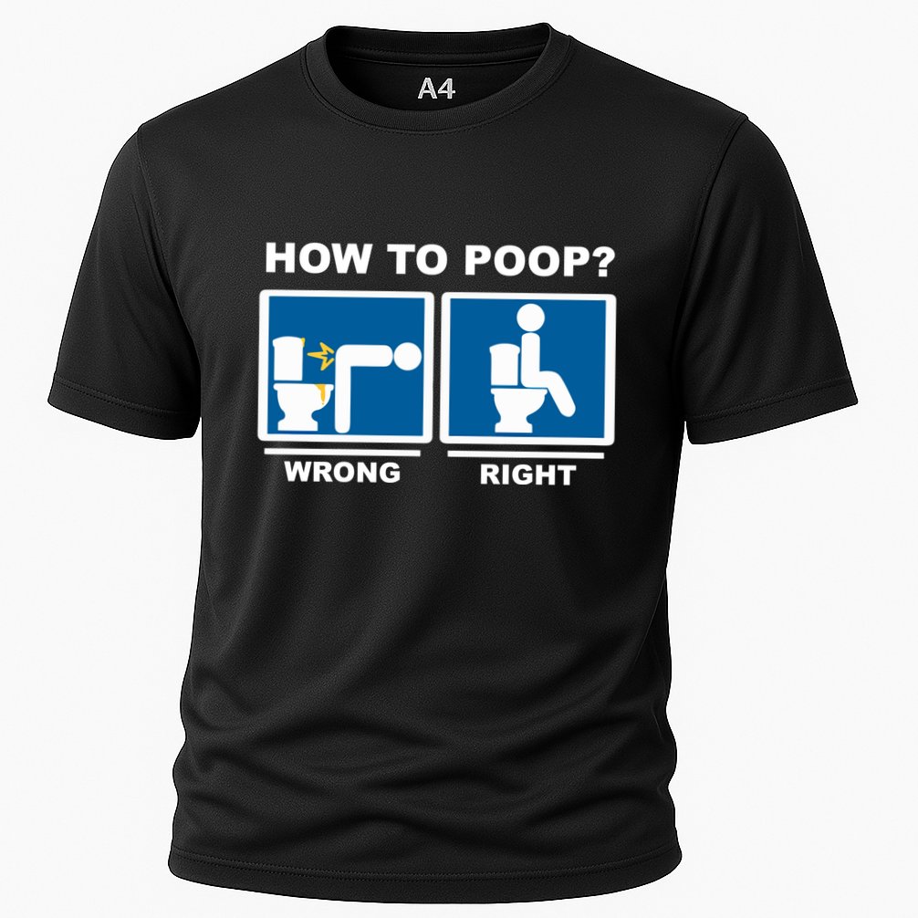 Funny How To Poop Pooping Position Performance Shirt