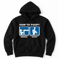 Funny How To Poop Pooping Position Hoodie