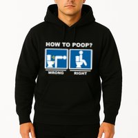Funny How To Poop Pooping Position Hoodie