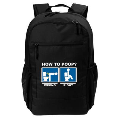 Funny How To Poop Pooping Position Backpack