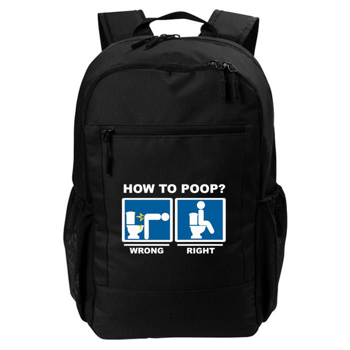 Funny How To Poop Pooping Position Backpack