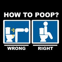 Funny How To Poop Pooping Position Backpack