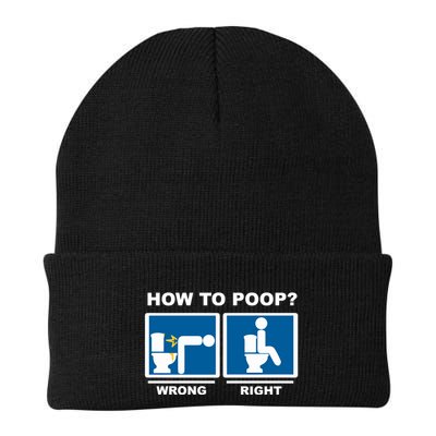 Funny How To Poop Pooping Position Beanie