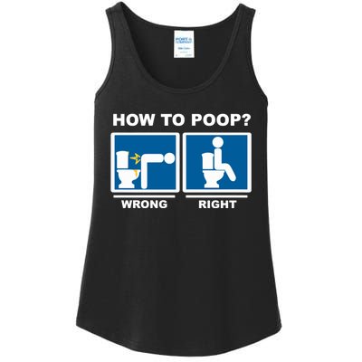 Funny How To Poop Pooping Position Ladies Essential Tank