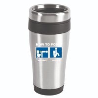 Funny How To Poop Pooping Position 16oz Travel Tumbler