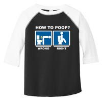Funny How To Poop Pooping Position Toddler Fine Jersey T-Shirt