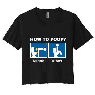 Funny How To Poop Pooping Position Crop Top