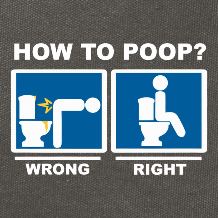 Funny How To Poop Pooping Position Cotton Canvas Backpack