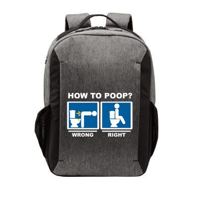 Funny How To Poop Pooping Position Vector Backpack