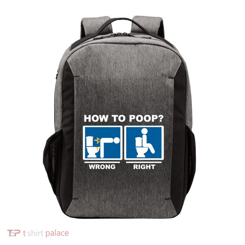 Funny How To Poop Pooping Position Vector Backpack