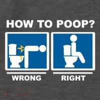 Funny How To Poop Pooping Position Vector Backpack