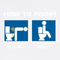 Funny How To Poop Pooping Position Garment-Dyed Sweatshirt