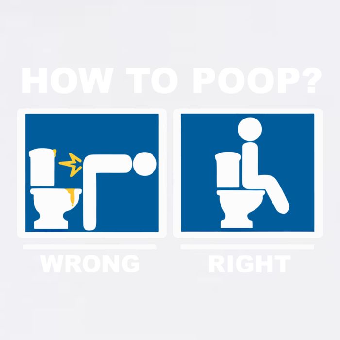 Funny How To Poop Pooping Position Garment-Dyed Sweatshirt
