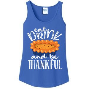 Funny Happy Thanksgiving Eat Be Thankful Fall Costume Gift Ladies Essential Tank