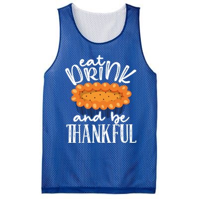 Funny Happy Thanksgiving Eat Be Thankful Fall Costume Gift Mesh Reversible Basketball Jersey Tank