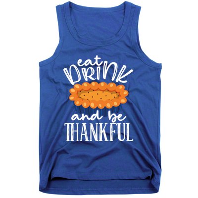 Funny Happy Thanksgiving Eat Be Thankful Fall Costume Gift Tank Top