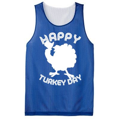 Funny Happy Turkey Day Thanksgiving Day Gift Mesh Reversible Basketball Jersey Tank