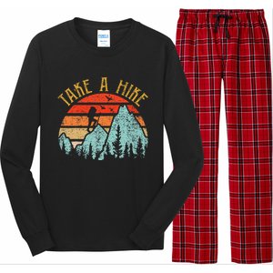 Funny Hiking Take A Hike Women Mountain Hiker Long Sleeve Pajama Set