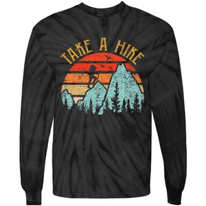 Funny Hiking Take A Hike Women Mountain Hiker Tie-Dye Long Sleeve Shirt