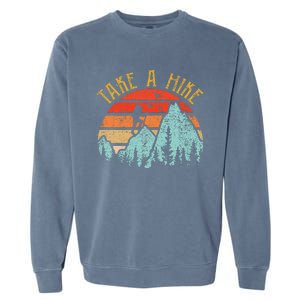 Funny Hiking Take A Hike Women Mountain Hiker Garment-Dyed Sweatshirt