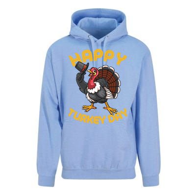 Funny Happy Turkey Day Thanksgiving Day Great Gift Unisex Surf Hoodie