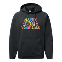 Funny Happy To See Your Face Cute First Day Of School Friend Squad Performance Fleece Hoodie