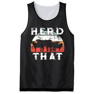 Farmer Herd That Cow Lover Funny Farmer Tee Mesh Reversible Basketball Jersey Tank