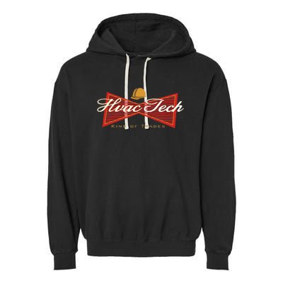 Funny Hvac Tech King Of Trades Garment-Dyed Fleece Hoodie