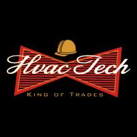 Funny Hvac Tech King Of Trades Cooling Performance Long Sleeve Crew