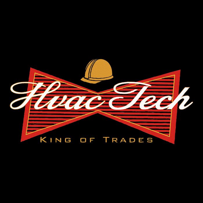 Funny Hvac Tech King Of Trades Cooling Performance Long Sleeve Crew