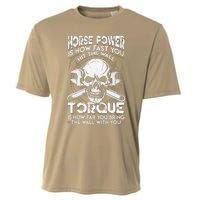 Funny Horsepower Torque Diesel Mechanic Gift Fathers Day Cooling Performance Crew T-Shirt