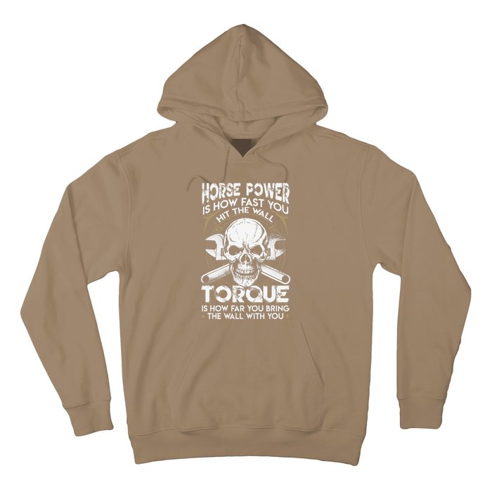 Funny Horsepower Torque Diesel Mechanic Gift Fathers Day Hoodie