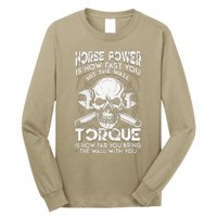 Funny Horsepower Torque Diesel Mechanic Gift Fathers Day Long Sleeve Shirt