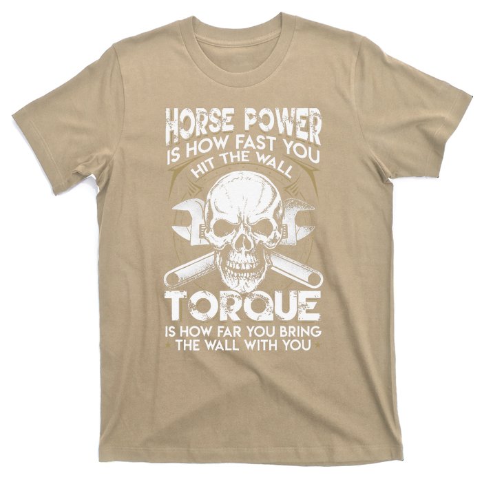 Funny Horsepower Torque Diesel Mechanic Gift Fathers Day T-Shirt