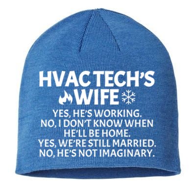 Funny Hvac Technician Gift Cool Hvac Tech Wife Meaningful Gift Sustainable Beanie