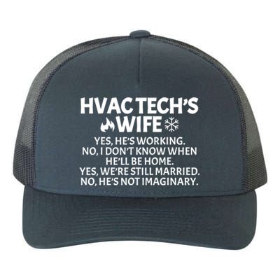 Funny Hvac Technician Gift Cool Hvac Tech Wife Meaningful Gift Yupoong Adult 5-Panel Trucker Hat