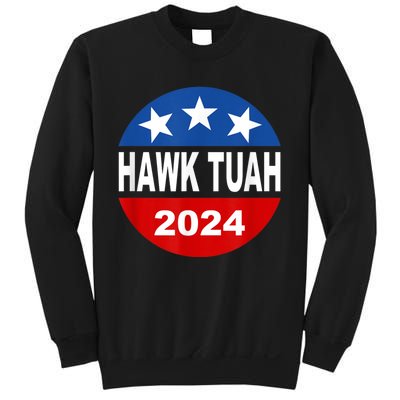 Funny Hawk Tuah 2024 Girl Hawk Tush Spit On That Thang Sweatshirt